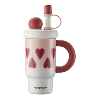 物生物保温杯女士吸管杯高颜值冰霸杯大容量水杯杯子 750ml-狠狠心动【陶瓷内胆】