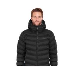 Rab Nebula pro户外秋冬男士保暖防风连帽透气舒适棉服 QIP-23 黑色BLK
