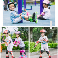 美洲狮儿童轮滑鞋男孩溜冰鞋初学者专业滑轮鞋女童3-6-12岁旱冰鞋 L码（实际可调37-41码）