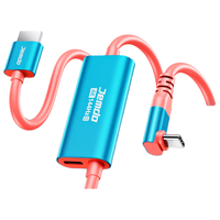 Jemdo适用任天堂Switch2投屏线Typec弯头ns2便携底座高清HDMI连接电视转接HDR显示器视频充电转换头配件