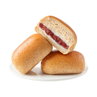 田园主义 全麦红豆麻薯面包紫米乳酪减低脂食品饱腹早餐代餐休闲零食 红豆麻薯包10只*75g(750g)