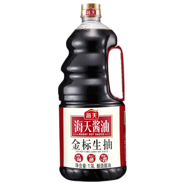 海天 生抽酱油1.9L 金标系列