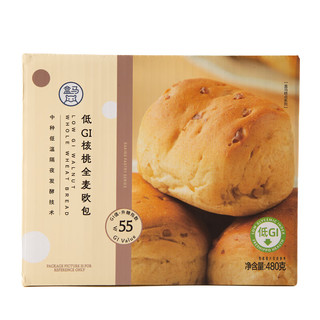盒马 低GI核桃全麦欧包 480g 480g 袋装