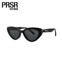 帕莎 PS3040 太阳镜 女款时尚猫眼墨镜亮黑框+灰色片