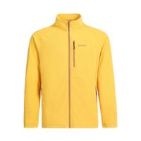 黑冰 全拉链男士薄款抓绒衣保暖外套春秋外套户外露营登山徒步春装外套 黄色 M