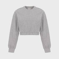 限尺码：PULL&BEAR 女式休闲百搭纯色气质显瘦短款收摆套头卫衣