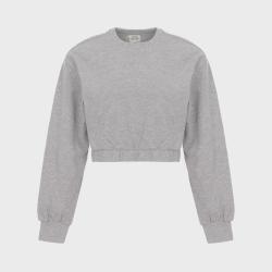 PULL&BEAR 女式休闲百搭纯色气质显瘦短款收摆套头卫衣