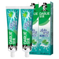 好来 牙膏清新双效200g大容量薄荷味男女成人品牌家庭