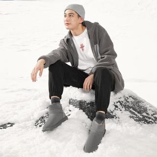 热风 hotwind 男鞋23年冬男士加绒雪地靴户外保暖时尚短靴经典