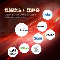 Crucial 英睿达 Pro系列 DDR5 6000MHz 台式机内存 马甲条 黑色 48GB 24GB×2 CP2K24G60C48U5