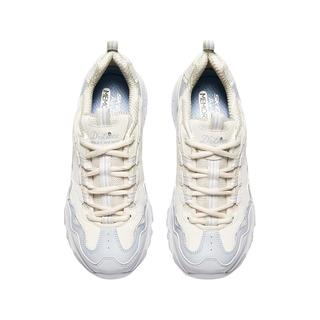 SKECHERS斯凯奇 贝壳熊老爹鞋 高回弹透气 黑白拼色 36