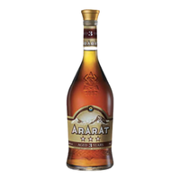 阿拉拉特（ARARAT）3年 亚美尼亚 原瓶 白兰地 3星 洋酒 佳品 500mL 1瓶