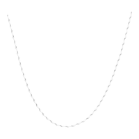 Lnieer999项链女单素链颈链银链子无吊坠万能裸链满天星元宝链配饰 【999】1.2mm肖邦链