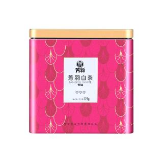 芳羽安吉白茶三钻绿茶125g 2025年核心原产地新茶 罐装茶叶自己喝茗茶