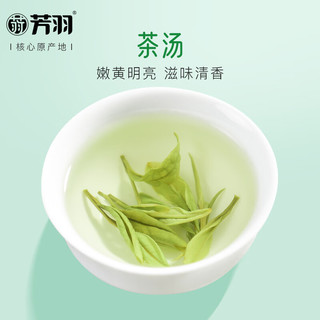 芳羽安吉白茶三钻绿茶125g 2025年核心原产地新茶 罐装茶叶自己喝茗茶