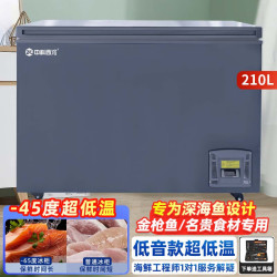 中科西冷 超低温冰柜-60°C【低音款带温度显示 可调节冷柜 210升(-15°C~-45°C可调)