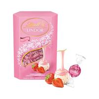Lindt 瑞士莲 LINDOR软心 草莓奶油巧克力 200g