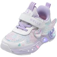 百丽童鞋女童灯鞋儿童运动闪灯鞋女宝发光鞋秋冬季公主鞋亮灯鞋子