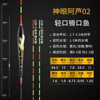 阿卢轻口小碎目鲫鱼漂高灵敏纳米浮漂醒目25目浮标漂防风浪抗走水 神眼阿芦