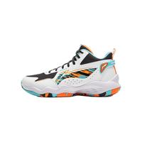 李宁 LI-NING童鞋儿童篮球鞋男大童秋冬云科技稳护支撑透气反光减震回弹运动鞋 标准白/黑色 31