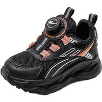 回力童鞋2025春季儿童运动鞋轻便男童跑步鞋 黑灰桔（0677） 33 内长约21.5cm