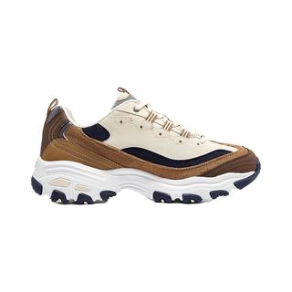 斯凯奇（Skechers）奶茶熊猫鞋老爹鞋子男士厚底增高休闲经典复古237153 棕色/自然色/BRNT 41.5