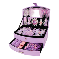 迪士尼（Disney）儿童首饰礼盒艾莎公主女孩7-9岁生日礼物冰雪奇缘玩具爱莎套装 【双层礼盒】紫色爱莎首饰盒