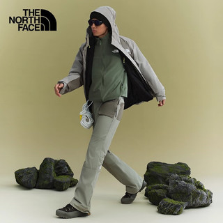 北面（The North Face）男款外套Tek Approach户外运动徒步防泼水防风棋盘格软壳衣8DG2