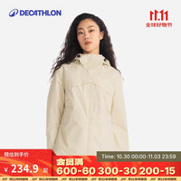 DECATHLON 迪卡侬 冲锋衣NH500女户外山系运动防水防风夹克外套5118049