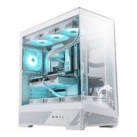 微星MAG 131L PZ黑龙/白龙海景房机箱ATX背插电竞游戏玻璃侧透电脑台式主机箱 白龙 + 无限镜ARGB风扇【1正3反】