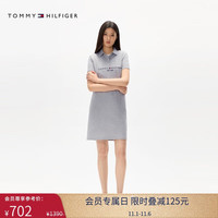 TOMMY HILFIGER 25春夏新款女装气质休闲刺绣显瘦网球运动POLO老钱风连衣裙