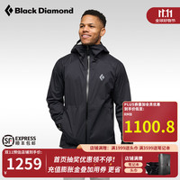 Black Diamond 黑钻bd户外冲锋衣野外服饰防风防水男款单层登山服弹性外套745038 Black -0002-745038 S
