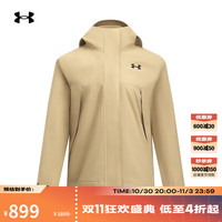 安德玛 UNDERARMOUR）秋冬女子三合一户外运动夹克外套6001978 棕色234 M