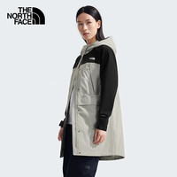 THE NORTH FACE 冲锋衣女款2024年秋冬户外防风防水透气长款风衣外套87W3 5IF/灰色/24秋冬 M