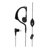 【买5送1】BFDX北峰对讲机耳机HL501耳麦耳挂式粗线K头通用型