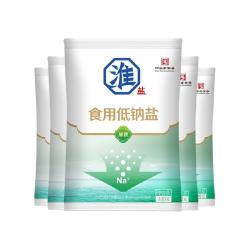 淮盐 低钠加碘食用盐 2000g 400g*5袋