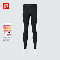 优衣库男装HEATTECH紧身裤/保暖衣秋裤内衣25秋冬新款479434 479434/09黑色 M