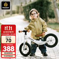 乐卡 儿童平衡车1-3-6岁滑步车无脚踏自行车单车溜溜车 丝绒摩卡