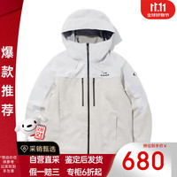 eider HIKE户外2024秋季 三合一冲锋衣外套 男女同款 浅灰色 M
