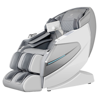 迪斯(双子机芯)按摩椅家用全身按摩3D太空舱按摩椅电动按摩沙发A17L亮银灰 父母