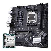 七彩虹X870/B850M/B650M主板 搭配AMD锐龙 9800X3D/9700X/9600X/7800X3D板U套装 组装电脑CPU主板套装 B850M-E WIFI 战斧 R5 9600X【散片】