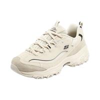 斯凯奇(Skechers)女鞋春季摩卡熊复古老爹鞋厚底增高缓震休闲鞋896145 自然色/黑色/NTBK 37.5