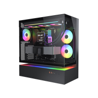 骨伽（COUGAR） 凌空水冷中塔电脑机箱 中空悬浮分仓结构