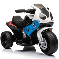 贝瑞佳 BeRica 宝马授权儿童电动车摩托车可坐人男女小孩玩具车宝宝幼儿童车蓝色