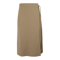 麦檬MM麦檬商场同款23年春季新款浅咖时尚通勤a字半身裙女5DC140131 浅咖啡