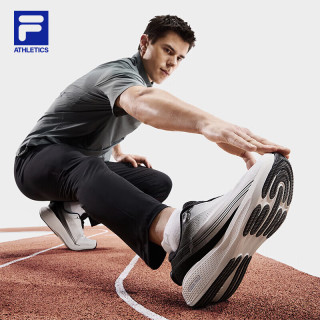 斐乐（FILA）BOA柔云3+路跑鞋男鞋2025秋运动鞋户外跑步鞋 杰出白/骏马黑-BB 40.5