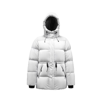 JUNYU 君羽 户外羽绒服女中长款800蓬G52198 霜灰 L