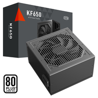 超频三（PCCOOLER）额定650W KF650 黑色 电脑主机电源 (80Plus白牌/主动式PFC/支持背线/大单路12V）