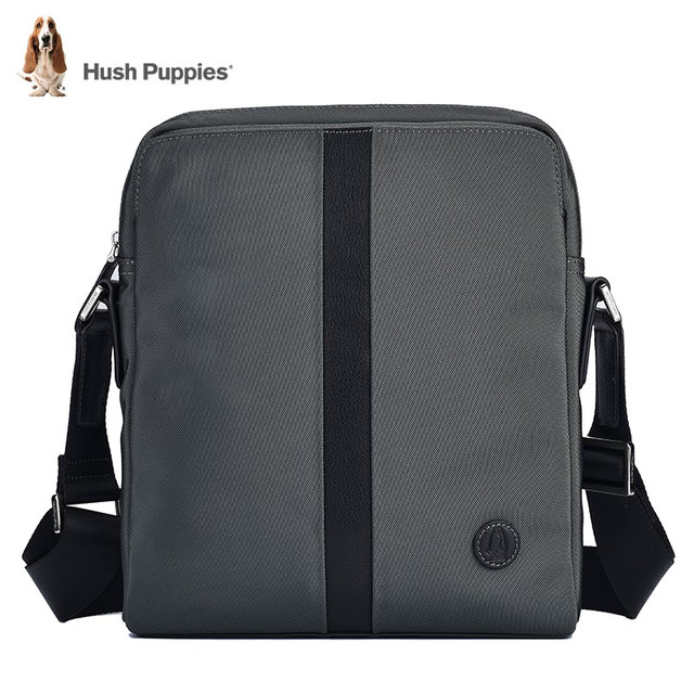 Hush Puppies 暇步士 男士单肩斜挎包 47353320730 灰绿色
