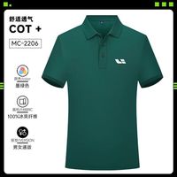 星空萌音理想工作服polo衫定制印logo翻领短袖4汽车销售车展 墨绿色理想工作服-左胸 M